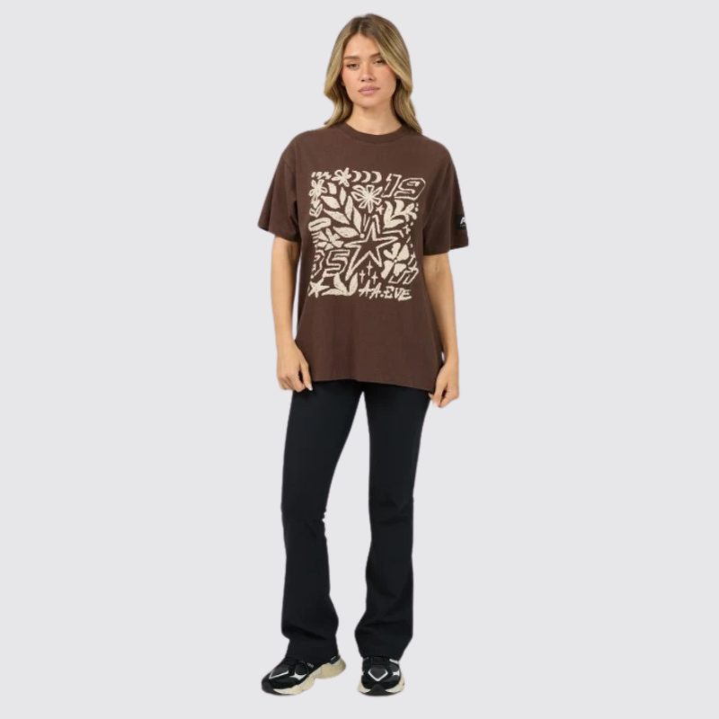 Centered Relaxed Tee Brown