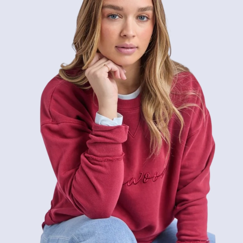 Signature Crew Rhubarb Red
