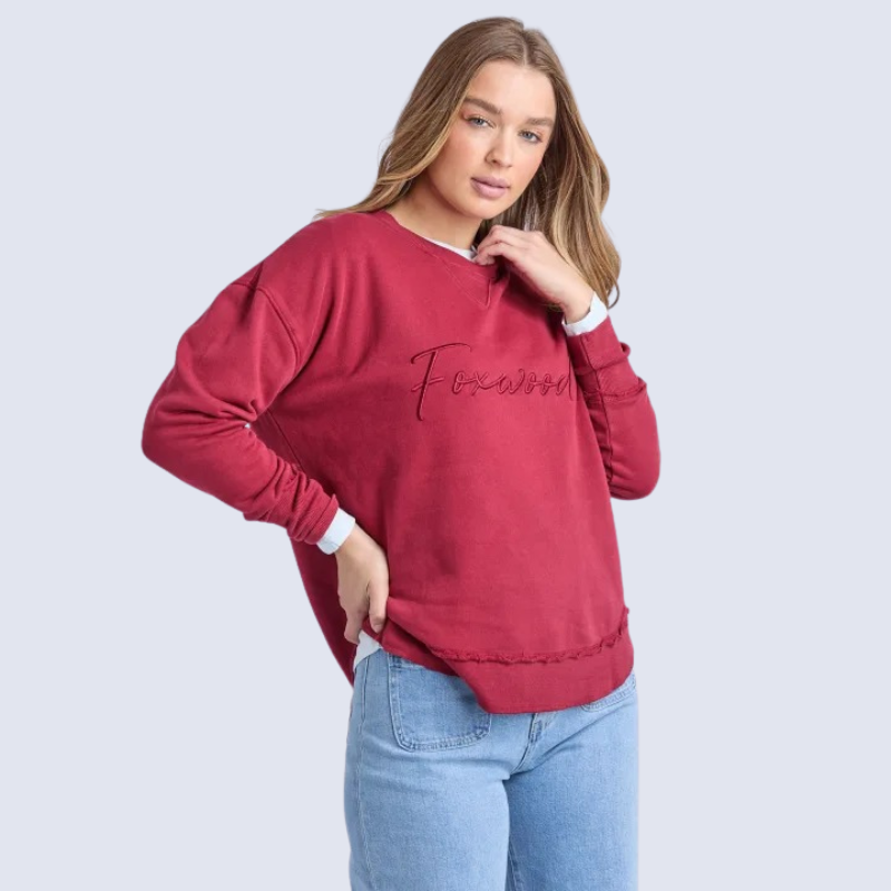 Signature Crew Rhubarb Red