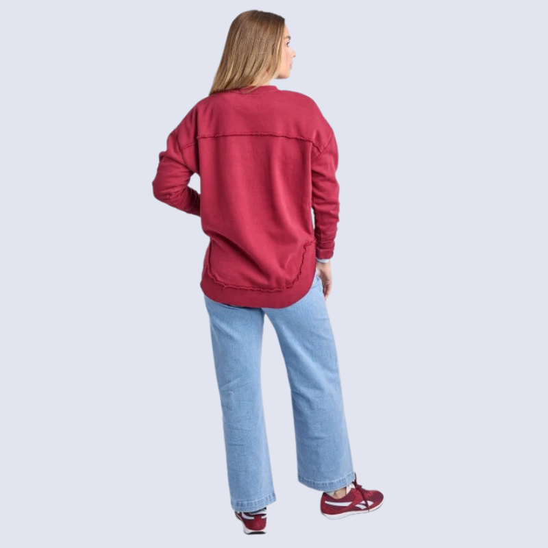Signature Crew Rhubarb Red