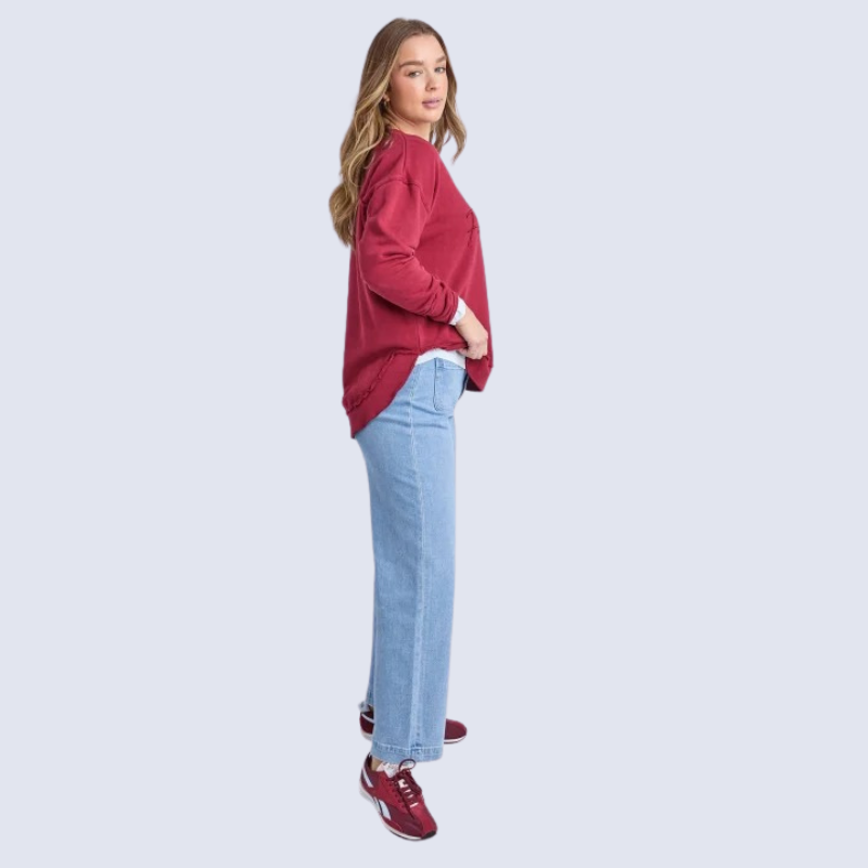 Signature Crew Rhubarb Red