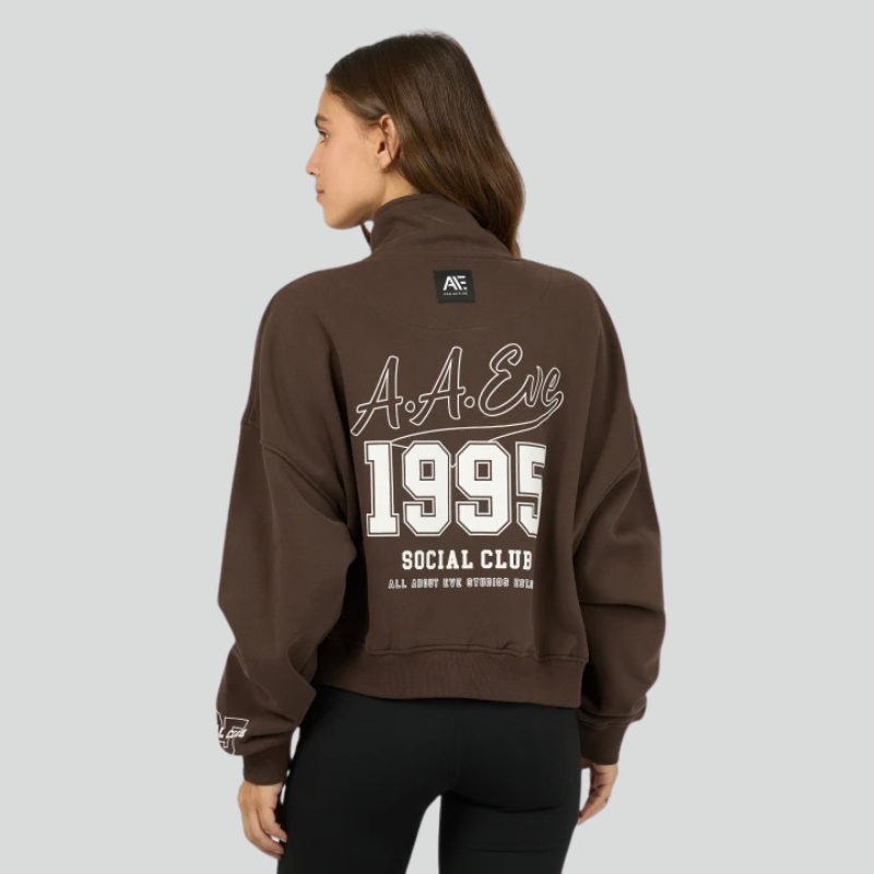 Eve Team 1/4 Zip - Brown