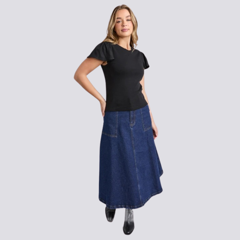 Elle Rib Tee Size 12