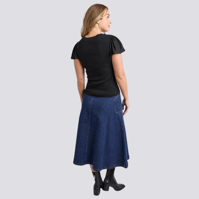 Elle Rib Tee Size 10