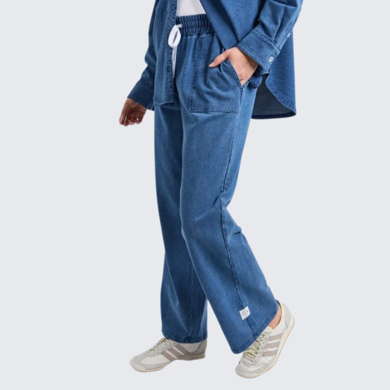 Valerie Trackpant - Denim Look