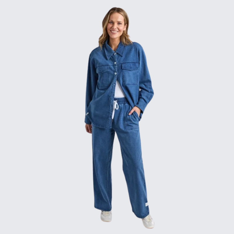 Valerie Trackpant - Denim Look