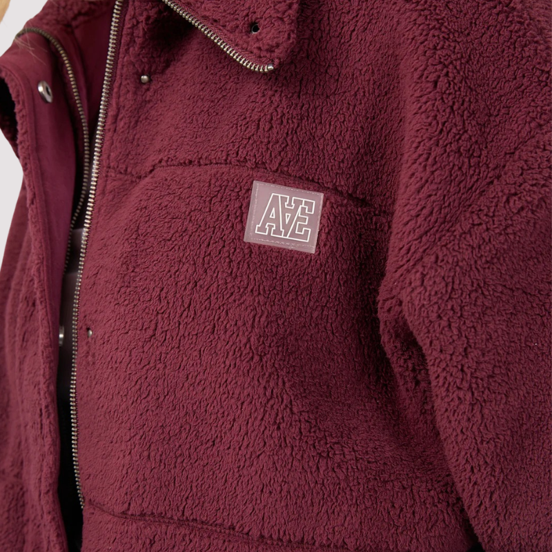Cosy Club Teddy Jacket Wine