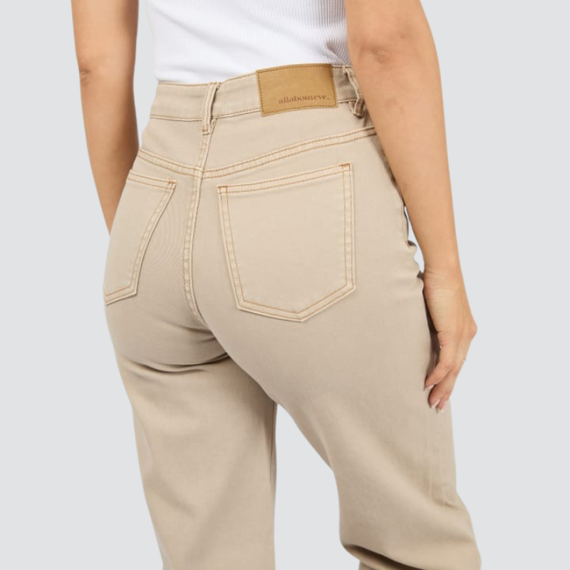 Jacqui Wide Leg Pant Beige