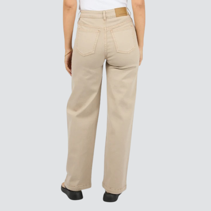 Jacqui Wide Leg Pant Beige