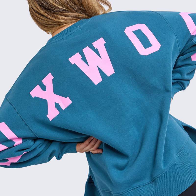 Interval Crew  - Ocean w Neon Pink