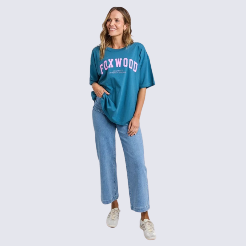 Interval Tee Ocean/Neon Pink