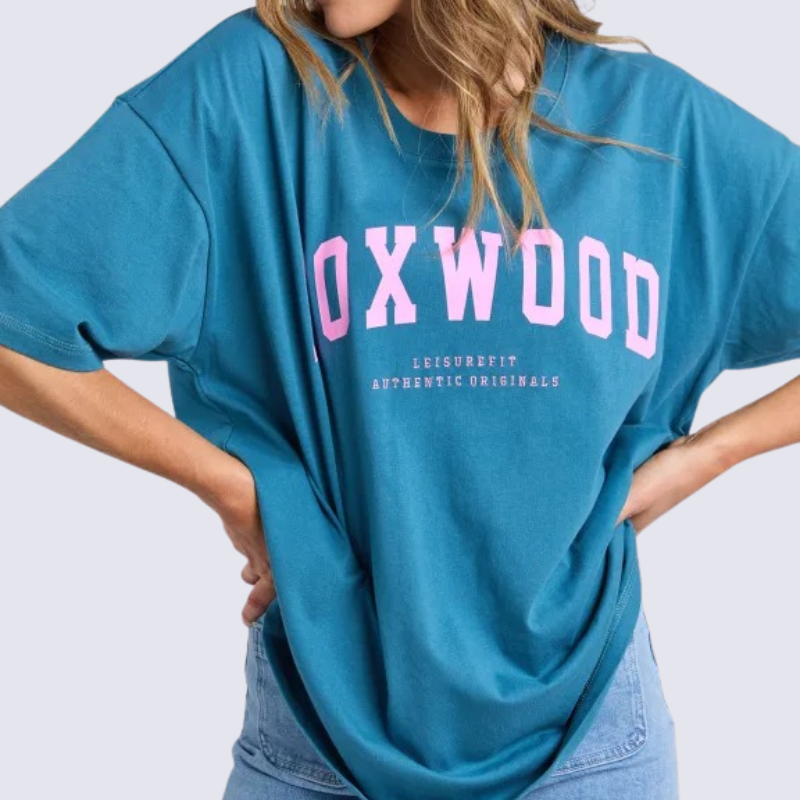 Interval Tee Ocean/Neon Pink