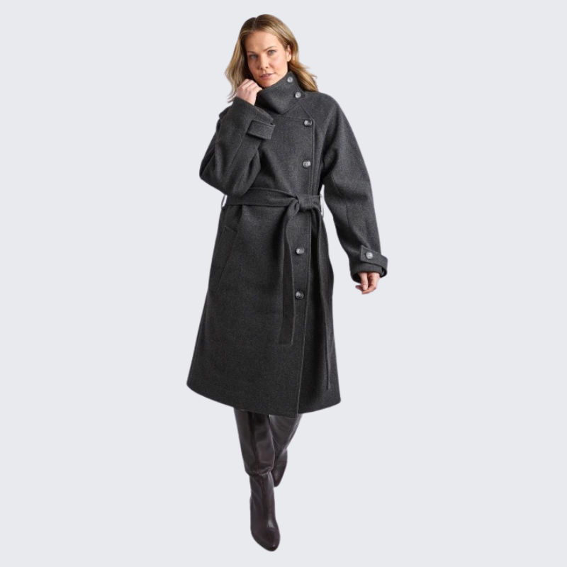 Caroline Coat - Grey Marle