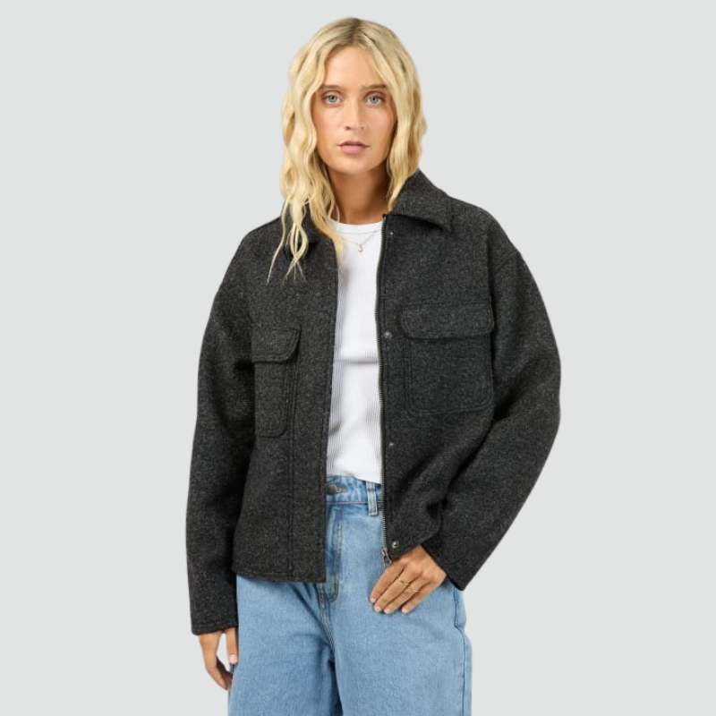 Lane Jacket Washed Black