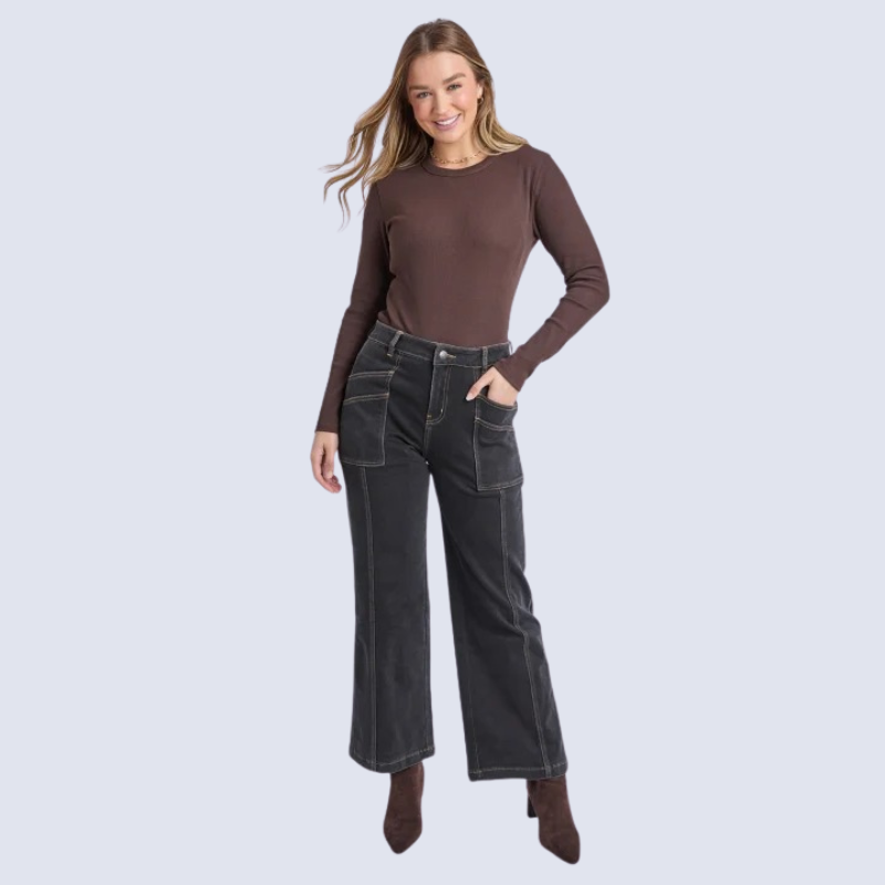 Balmy Jean - Washed Black
