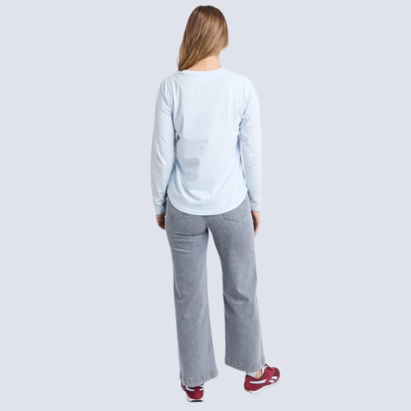 Signature Long Sleeve Tee - Ice Blue