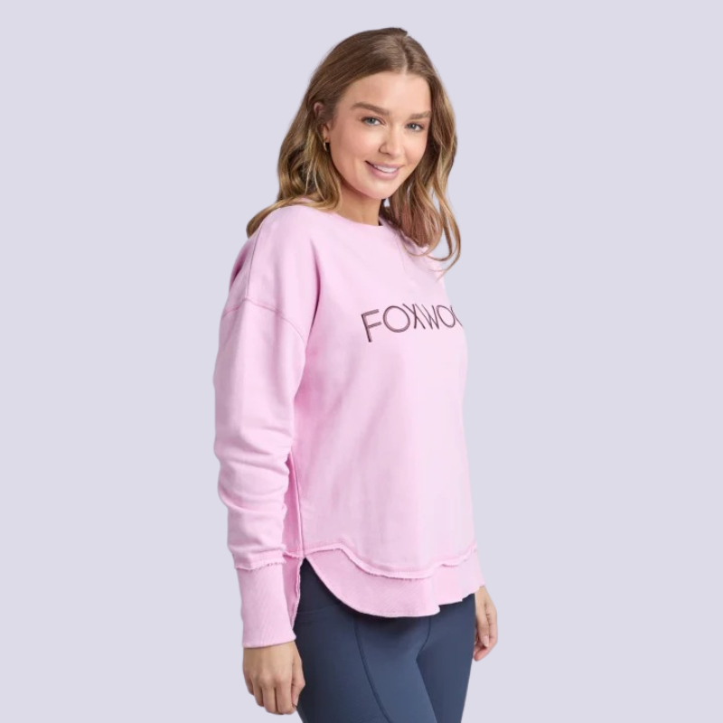 Simplified Metallic Crew - Bright Pink