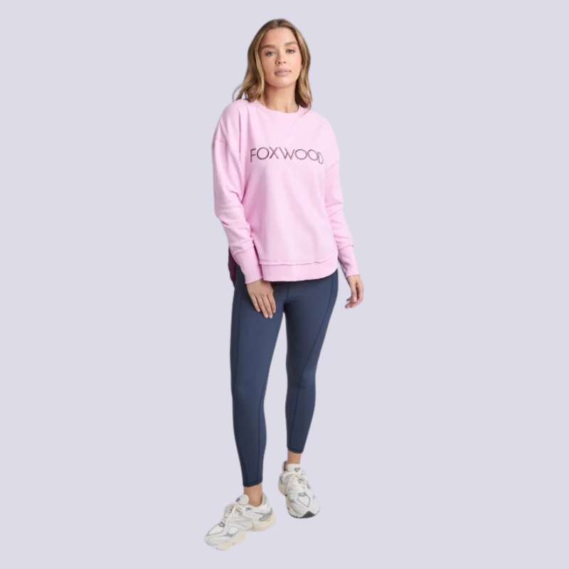 Simplified Metallic Crew - Bright Pink