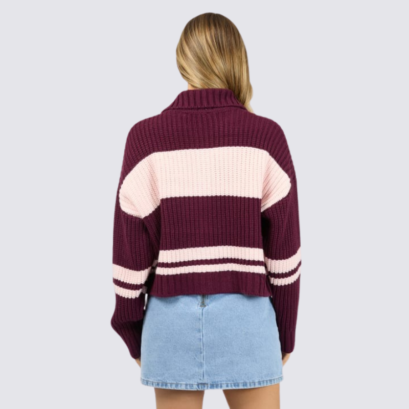 Aida Knit Zip Thru