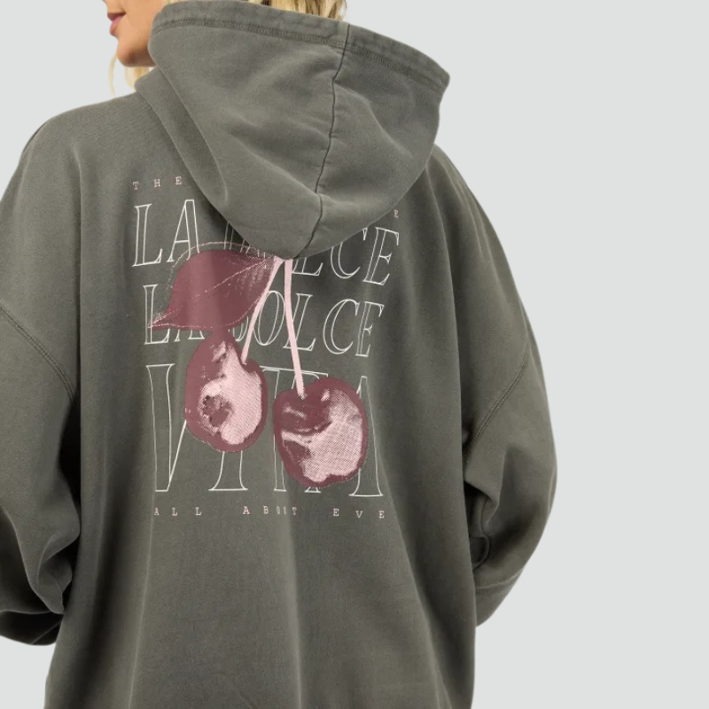 Dolce Relaxed Hoodie Charcoal