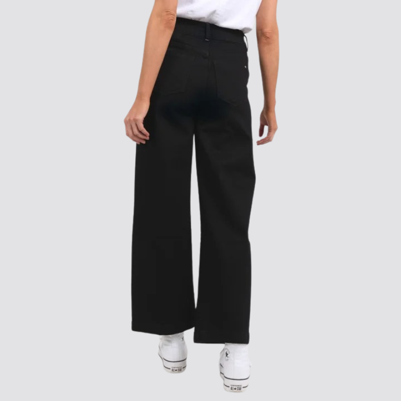 Izzy Wide Leg Jean Black
