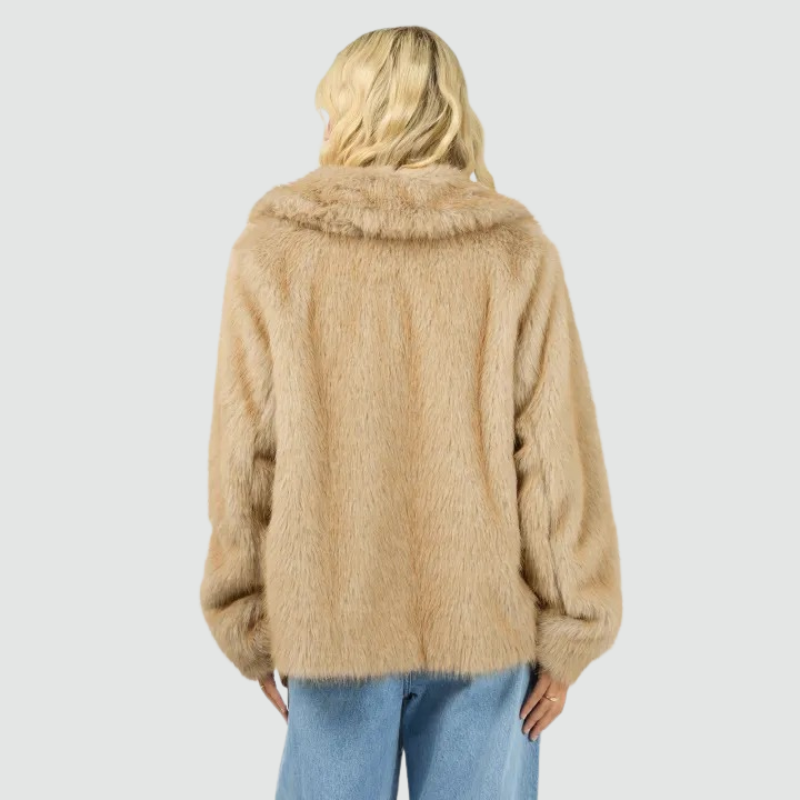 Sable Faux Fur Zip Coat