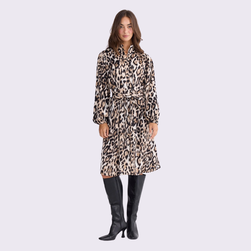 Rossellini Long Sleeve Dress - Savannah Print