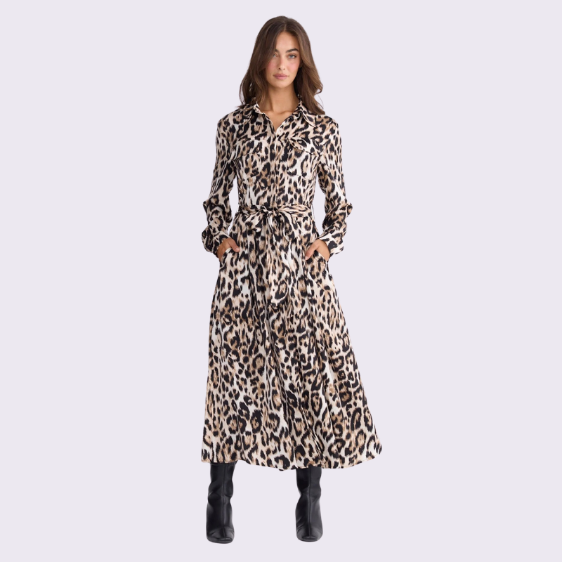 Rossellini Long Sleeve Dress - Savannah Print