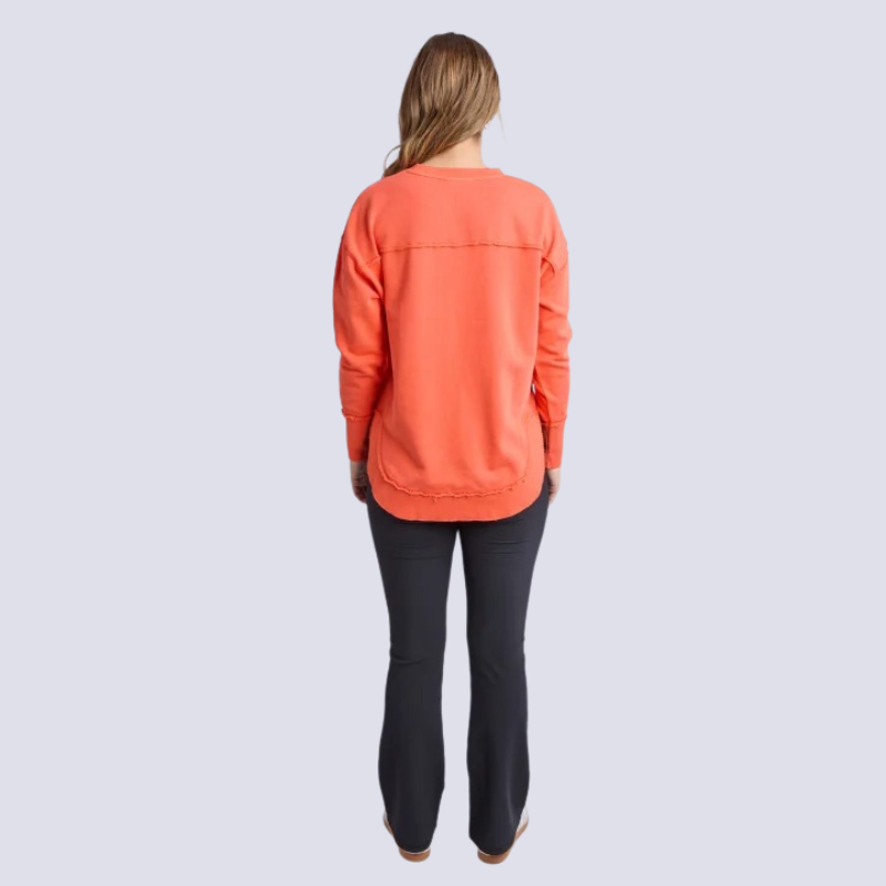 Simplified Crew -Orange/ Red