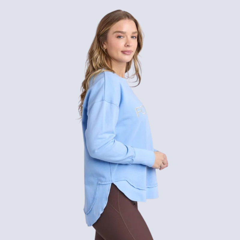 Simplified Metalic Crew Blue/Lemon
