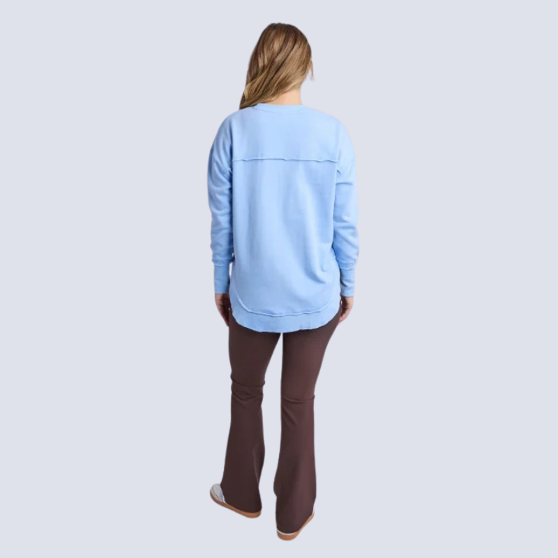 Simplified Metalic Crew Blue/Lemon