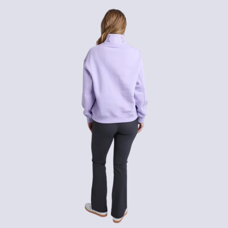 College Zip Crew Lavender