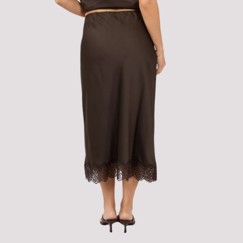 Hava Lace Skirt Coffee 14