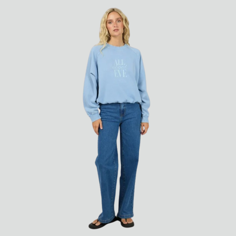 Flynn Washed Box Raglan Crew