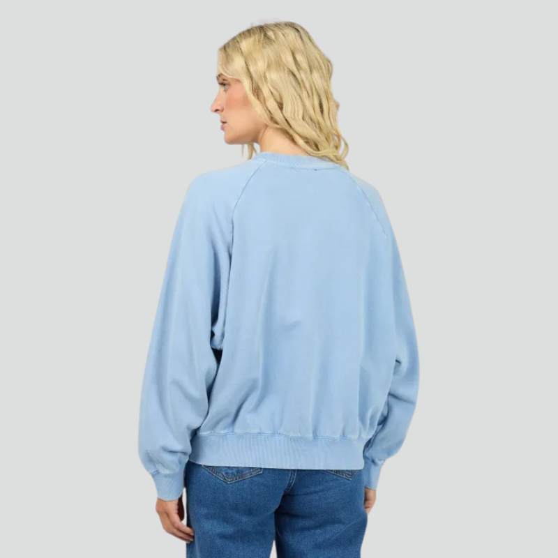 Flynn Washed Box Raglan Crew