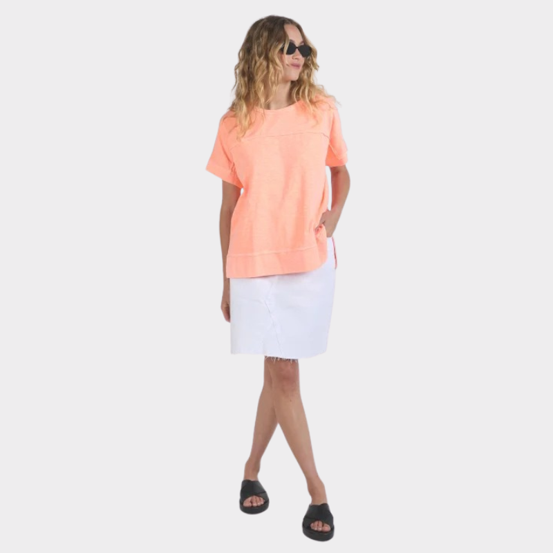 Allison Tee - Neon Peach