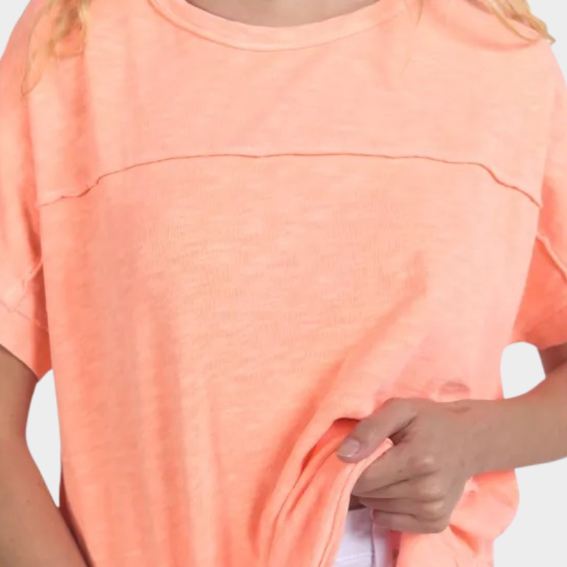 Allison Tee - Neon Peach