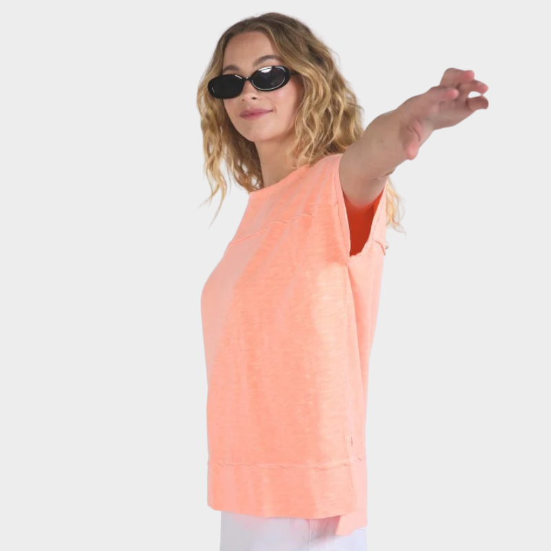 Allison Tee - Neon Peach