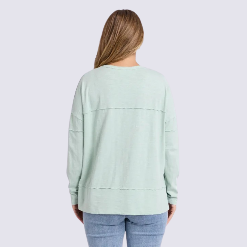 Jayne Throw On Top - Subdued Mint