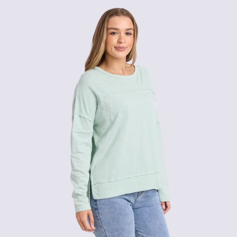 Jayne Throw On Top - Subdued Mint