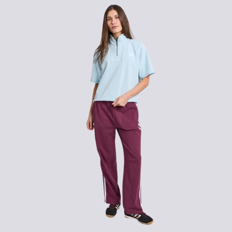 Piped Crew Solid Cool Blue