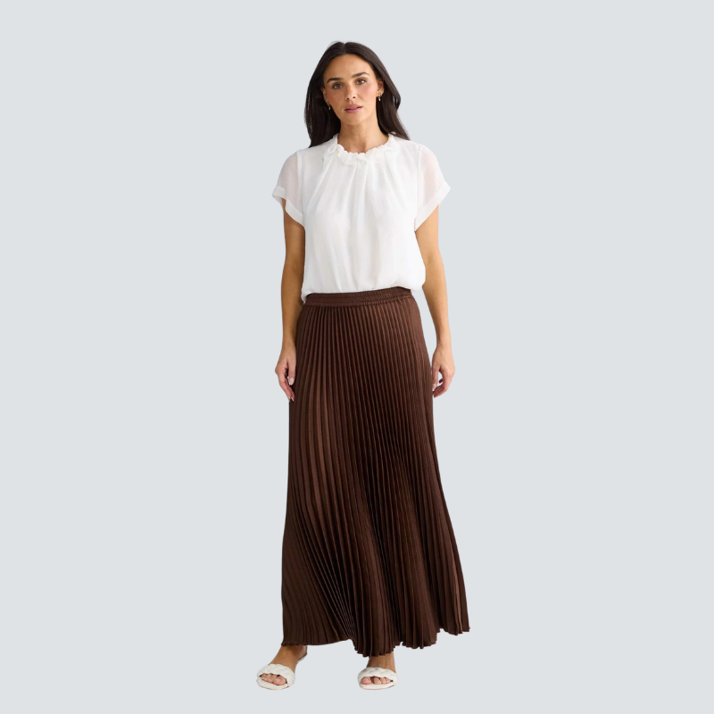 Alias Pleated Skirt Chocolate XS