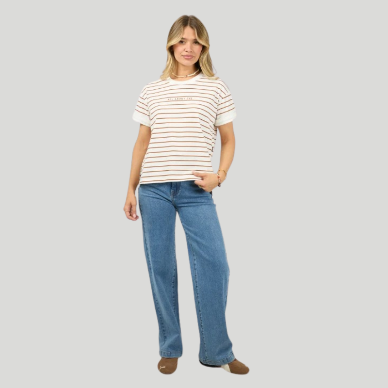 Washed Stripe Tee 8