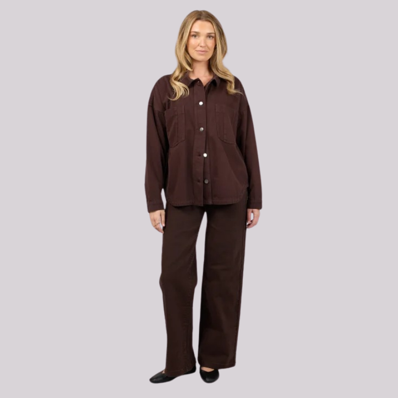 Dale Shacket Brown