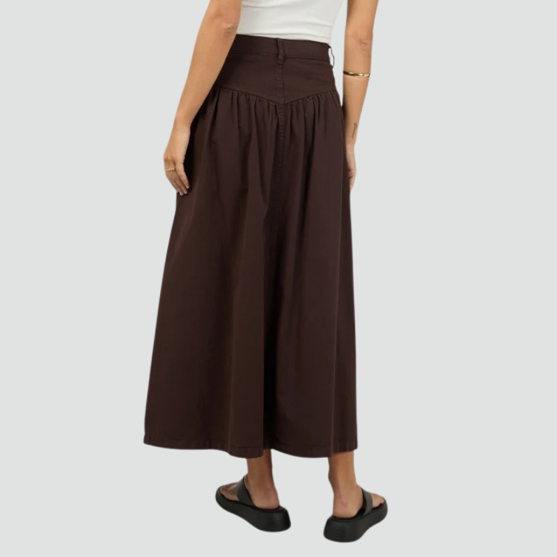 Arlo Maxi Skirt Chocolate