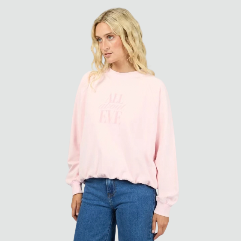 Flynn Washed Box Raglan Crew