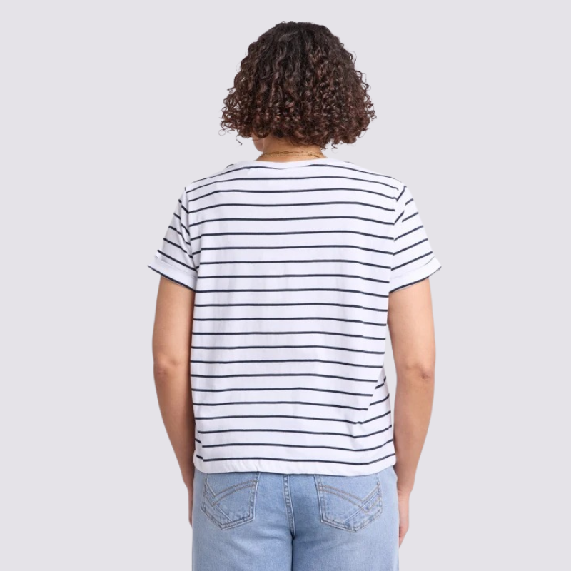 Knot S/S Tee  Navy Stripe