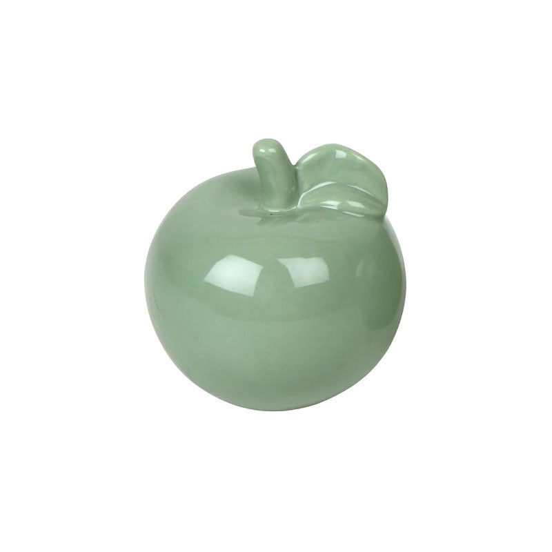 Wendell Apple Ornament Ceramic Sage 10Cm