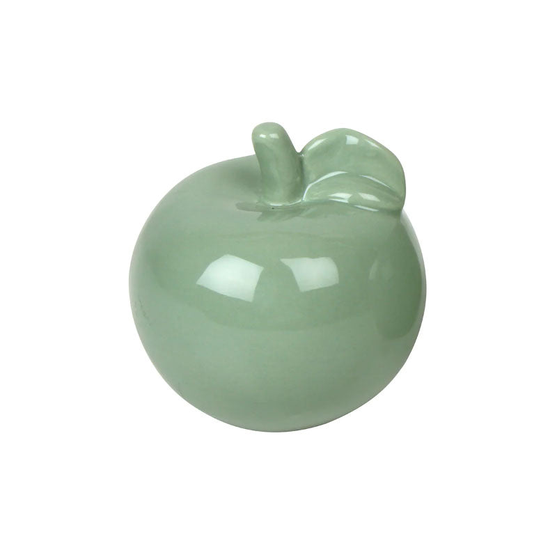 Wendell Apple Ornament Ceramic Sage 12Cm