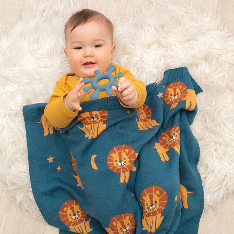 Whimsical Baby Blanket Lion